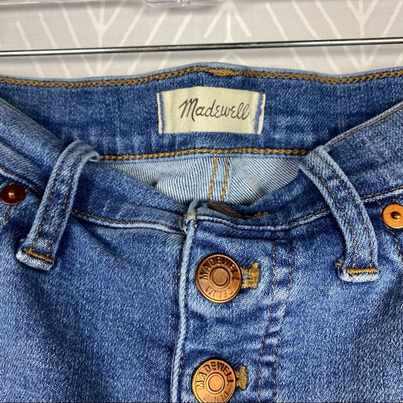 MADEWELL Tall 9” Mid-Rise Skinny Crop Jeans: Button-Front TENCEL Denim Edition - Picture 6 of 9